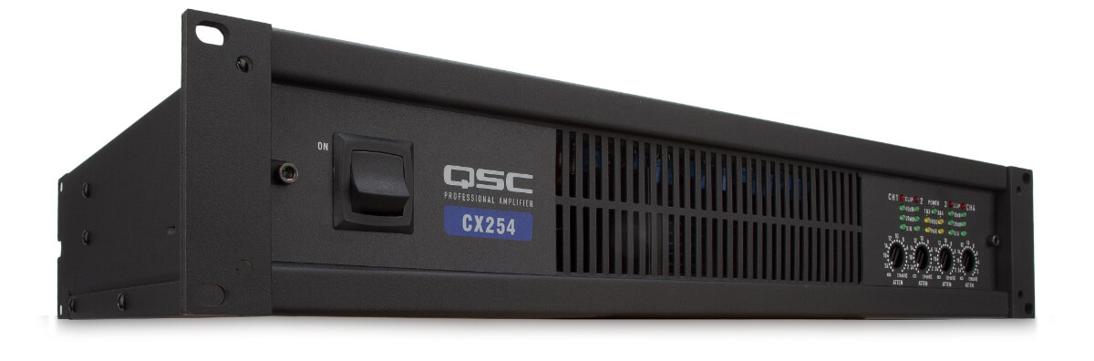 QSC CX404 Amplificador de potencia, 4 canales de 250W por canal
